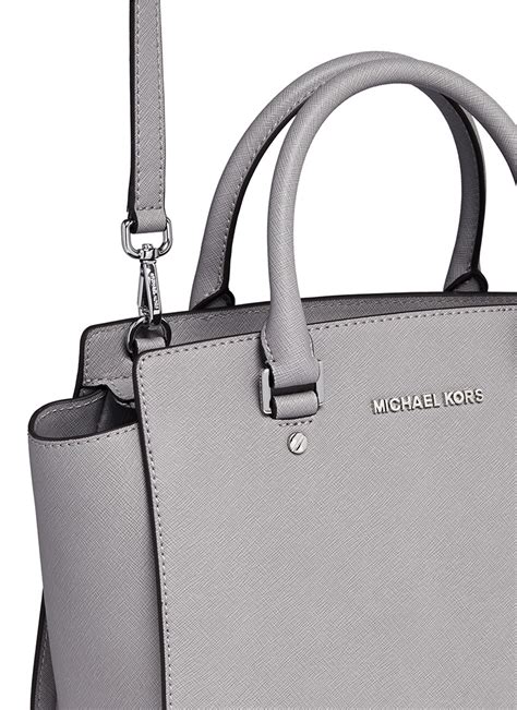 michael kors selma bag gray|Michael Kors selma handbags.